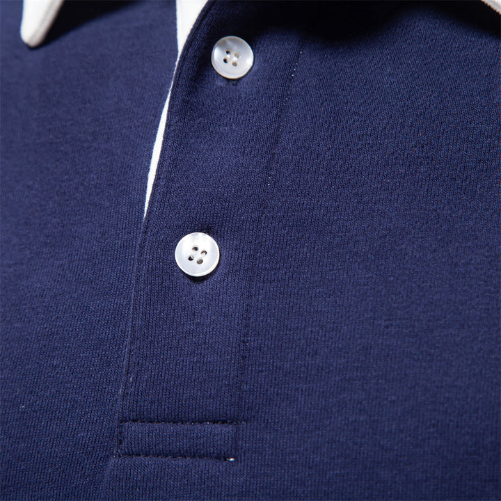 Moderne herregenser med knappestolpe. Business casual genser som kombinerer stil og komfort.