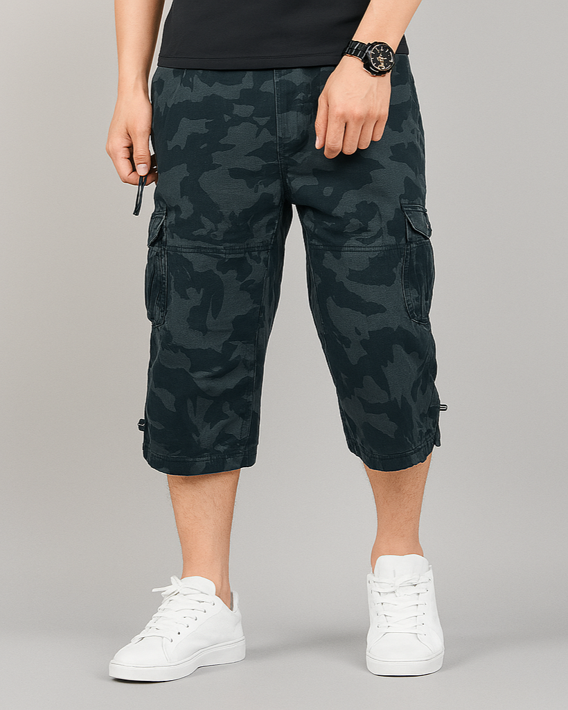 Allsidige herre cargo shorts med praktisk design og avslappet passform, perfekt for utendørsaktiviteter.
