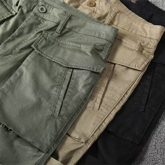 Robuste herre taktiske shorts, perfekt for utendørsaktiviteter og komfortabel fritidsbruk.