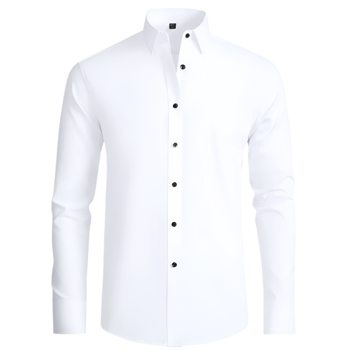 Elegant herreskjorte i stretchstoff, strykefritt for business og fritid.