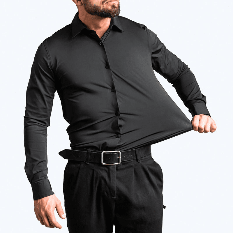 Komfortabel slimfit herreskjorte med stretch, perfekt for moderne menn.
