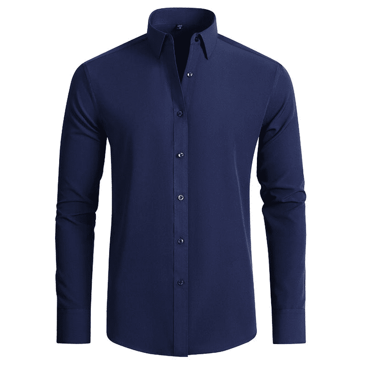 Fargerik elegant stretchskjorte for menn, slimfit og komfortabel til hverdags.