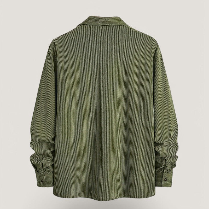 Klassisk herre kordfløyel skjortejakke. Allsidig herrejakke perfekt for høst, casual eller elegant.