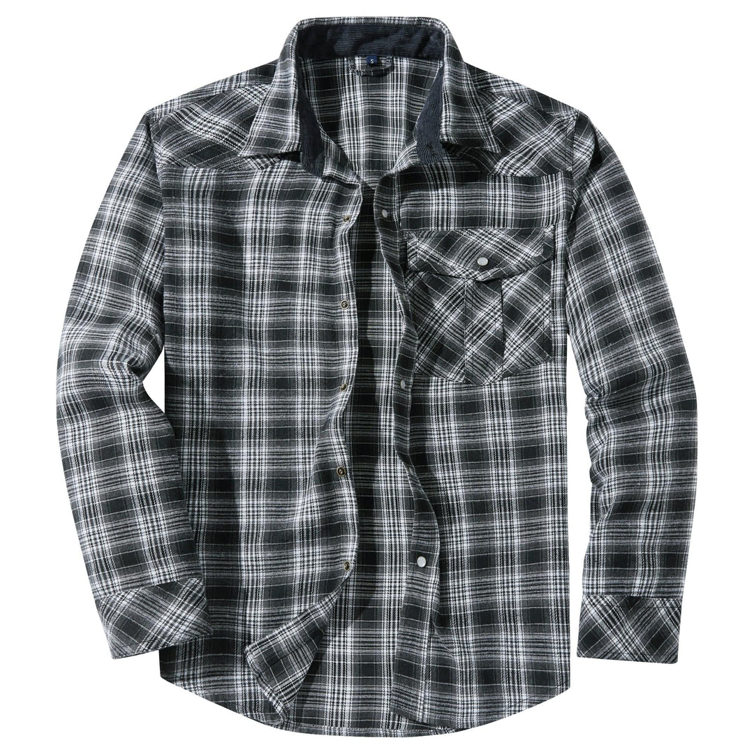 Hverdagsskjorte i klassisk flanell, perfekt for en avslappet look.