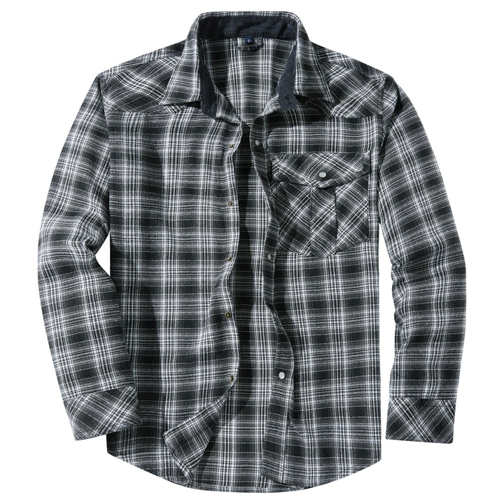 Hverdagsskjorte i klassisk flanell, perfekt for en avslappet look.