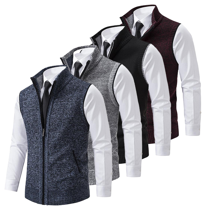 Stilig herrevest i enkel, elegant design. Essensiell del av menns garderobe for lagdelt look.