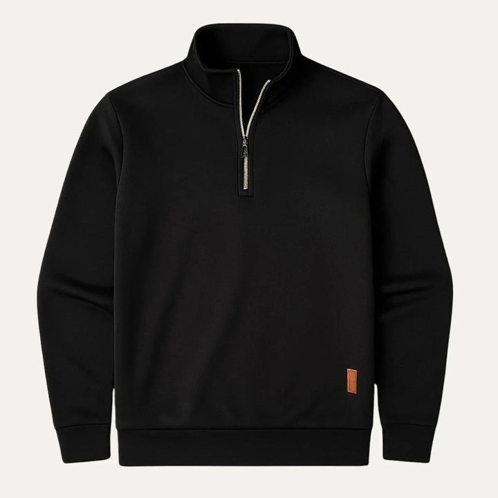 Allsidig herre genser i fleece med halv glidelås. Perfekt for både hverdags og utendørs.