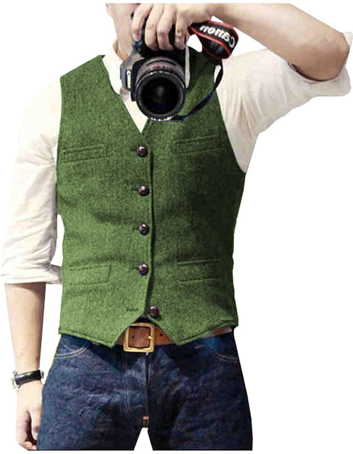 Moderne herre gilet for lag på lag, gir et elegant og sofistikert preg til antrekket.