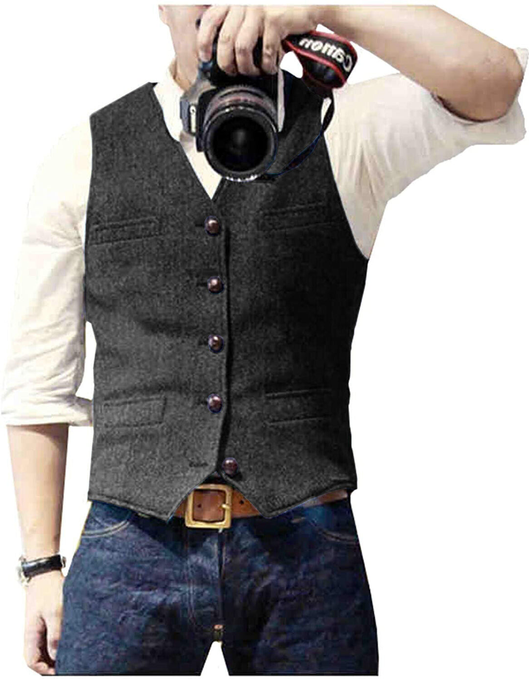 Elegant gilet herre, et tidløst plagg som hever ethvert antrekk, fra hverdag til fest.