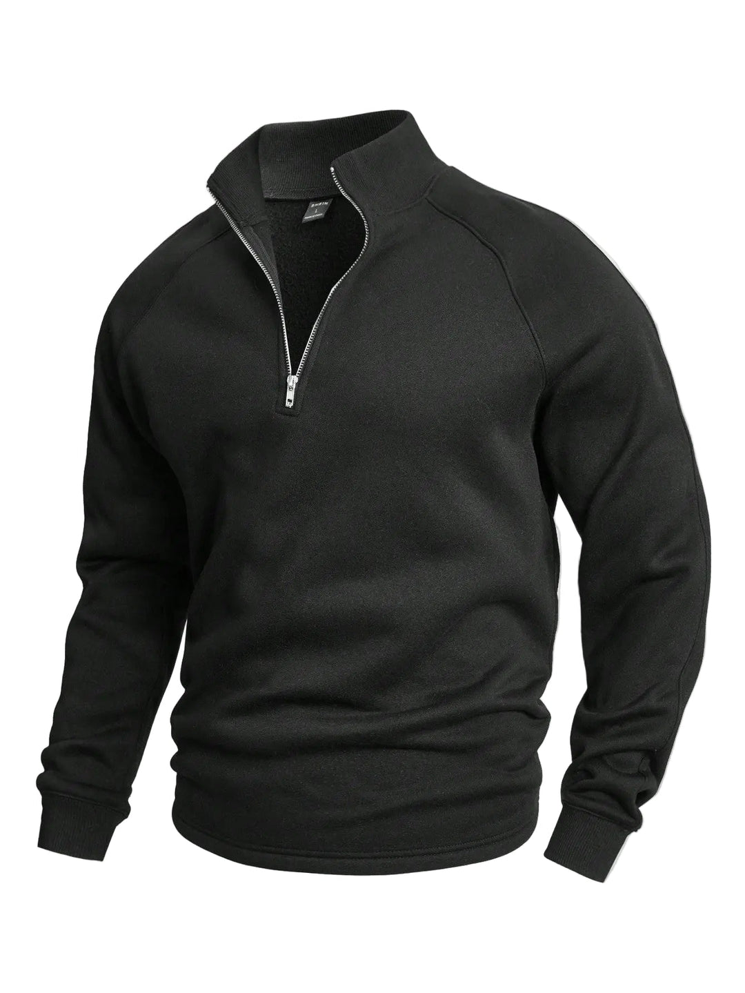 Herre halv-zip genser i komfortabel bomullsmiks. Perfekt for stilfull fritid og hverdag.