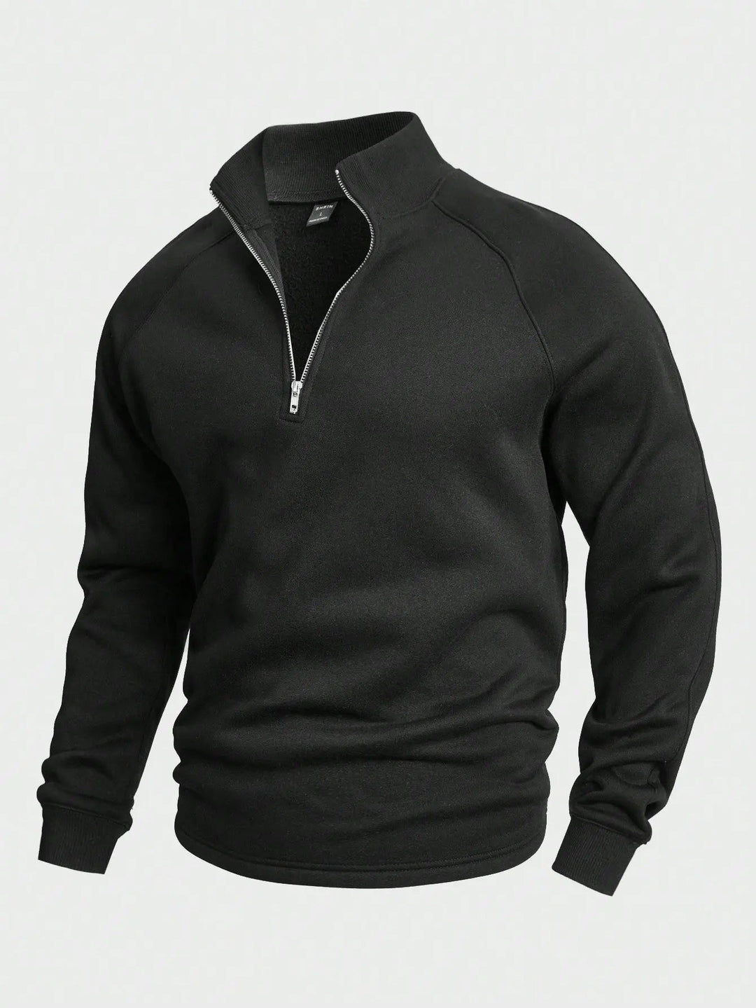 Stilfull herre halv-zip trøye for casual bruk. Myk bomullsmiks gir optimal komfort.