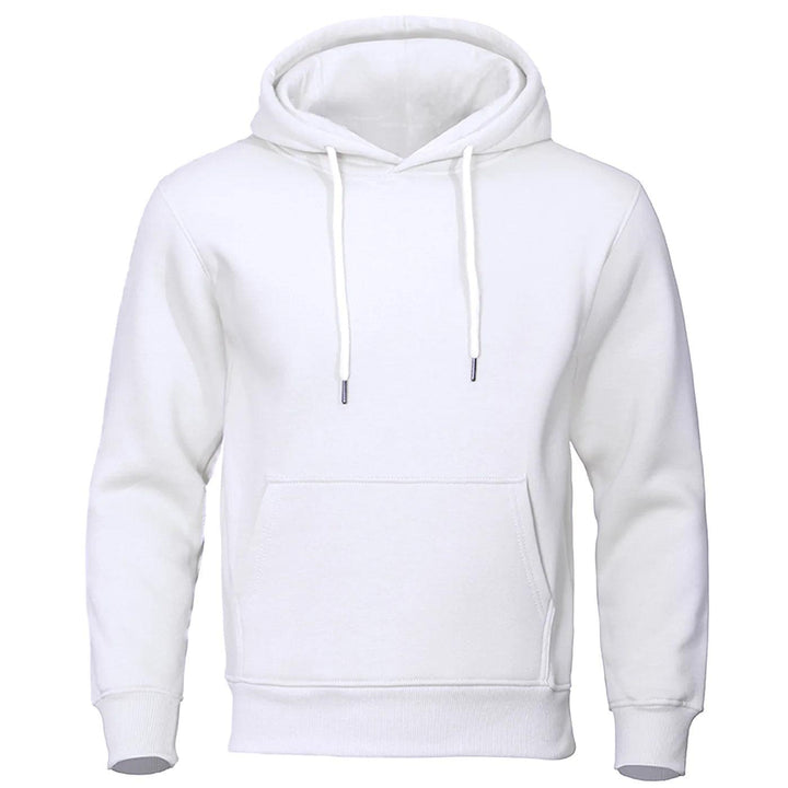 Myk og varm pullover hettegenser for menn, ideell for komfortabel hverdagsbruk.