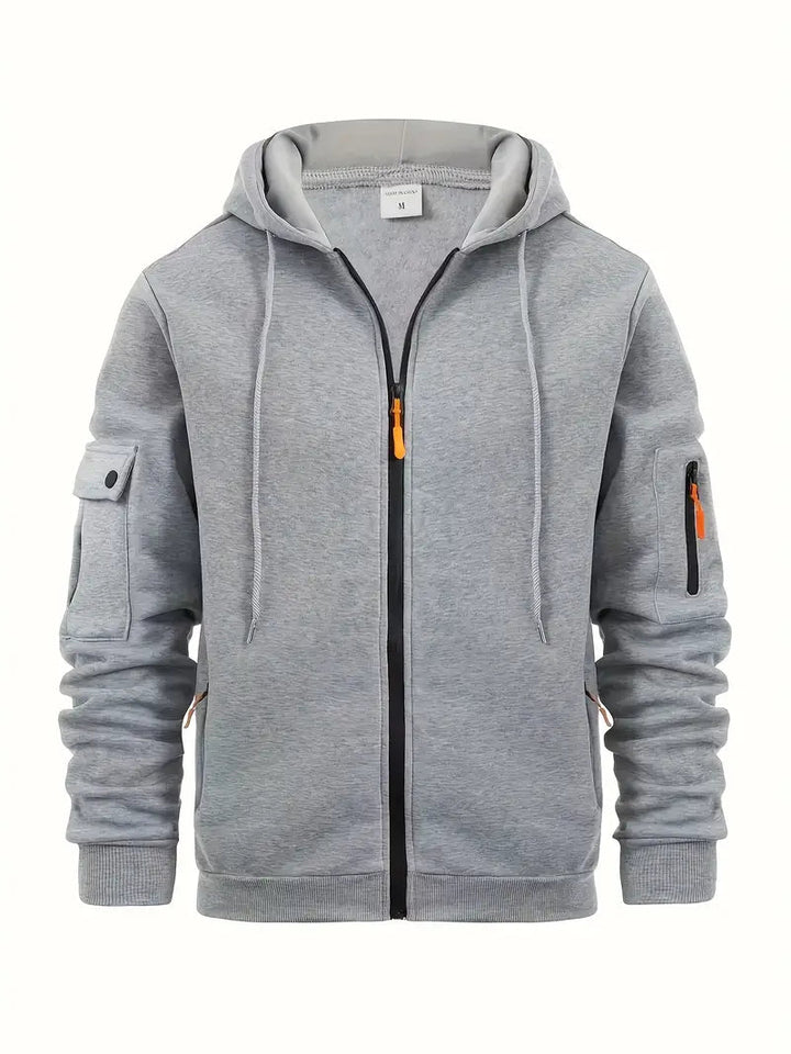 Svart herrehoodie for ultimat komfort og avslappet stil. Perfekt casual hettegenser for menn.