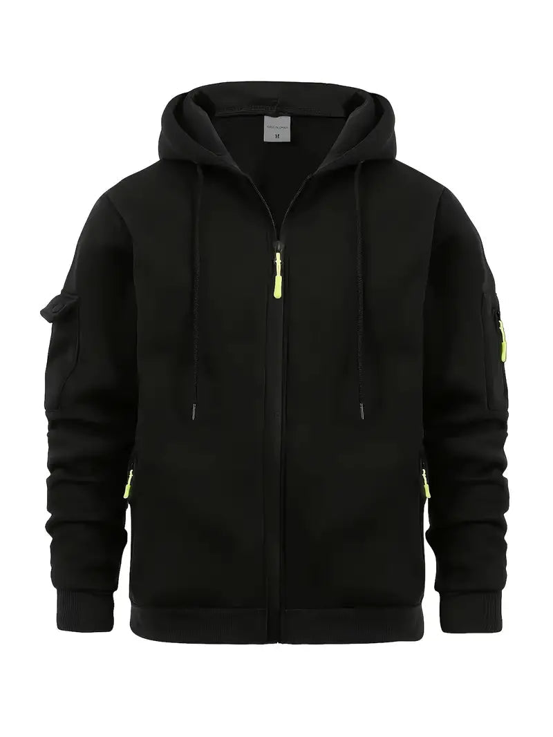 Myk og varm herre hettegenser for maksimal komfort. En multifunksjonell og stilig herrehoodie for menn.