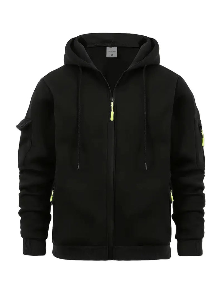 Myk og varm herre hettegenser for maksimal komfort. En multifunksjonell og stilig herrehoodie for menn.