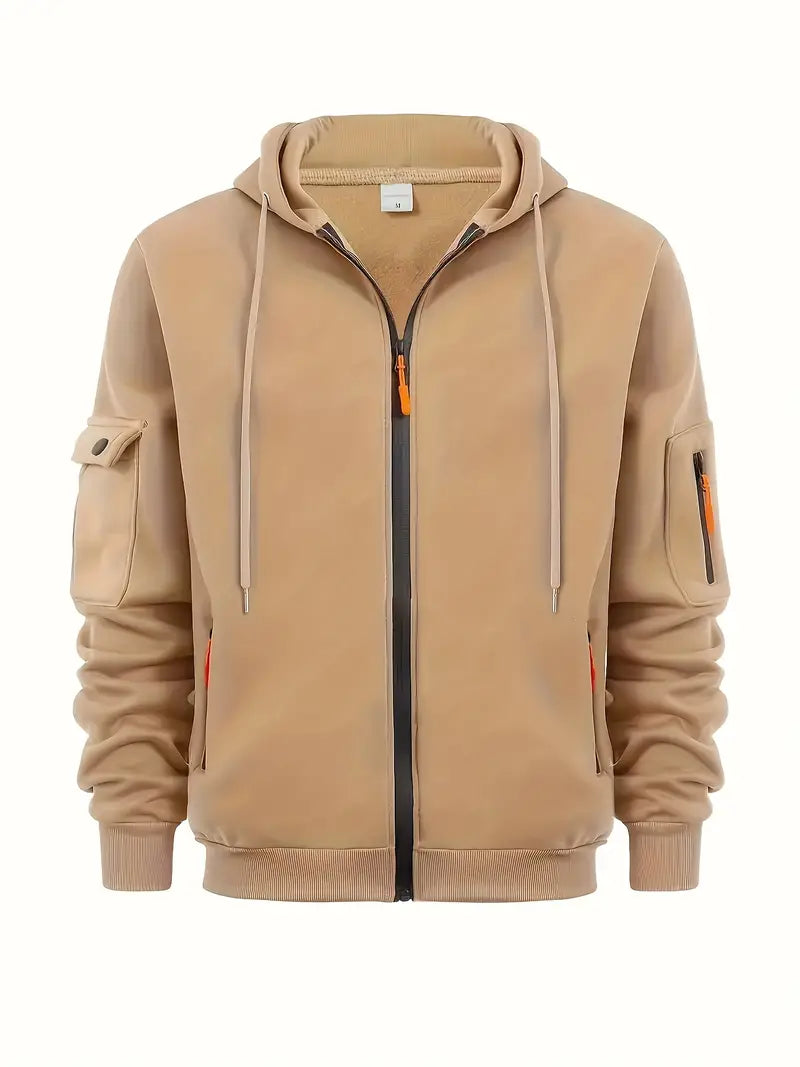 Avslappet og komfortabel herrehoodie, perfekt for casual hverdagsstil. Essensiell hettegenser for menn.