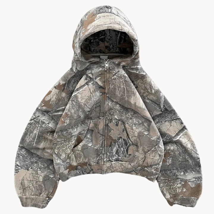 Myk oversized kamuflasje hoodie for herre. Perfekt kombinasjon av komfort, stil og moderne streetwear.