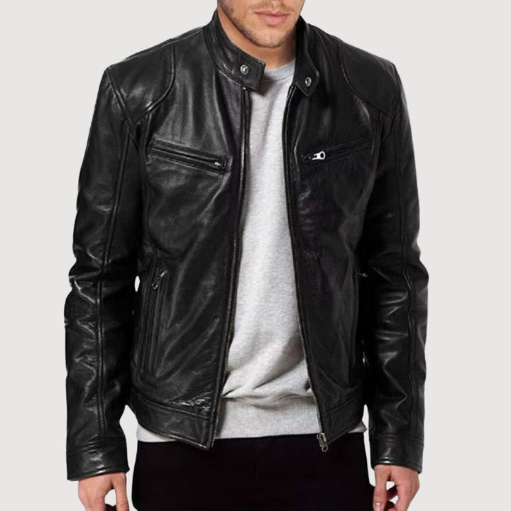 Casual herrejakke for menn, moderne design. Komfortabelt yttertøy ideelt for høst og vår, også i store størrelser.