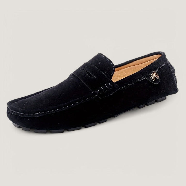 Mikrofiber herre moccasins med sklisikker gummisåle. Allsidige og komfortable casual sko for menn.