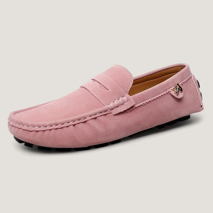 Allsidige herre moccasins for vår og høst. Komfortable slip-on sko med sklisikker gummisåle.