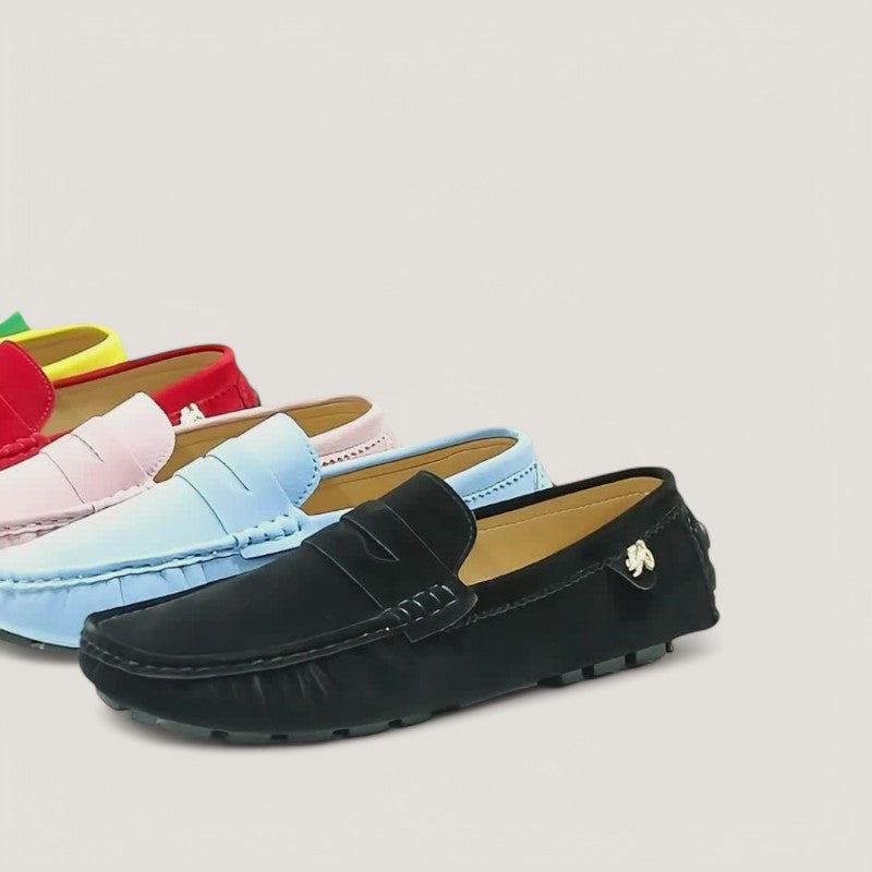 Casual herre moccasins, perfekte hverdagssko. Komfortable slip-on sko med sklisikker gummisåle.