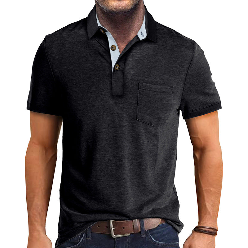 Klassisk herre poloshirt i tidløs stil, perfekt for fritid og kontor. Komfortabel og allsidig.