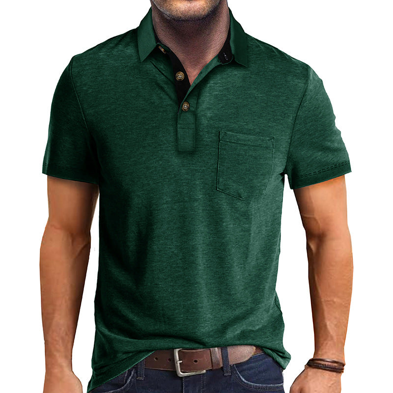 Myk og komfortabel herre poloshirt, ideell for lag-på-lag stil eller alene på varmere dager.