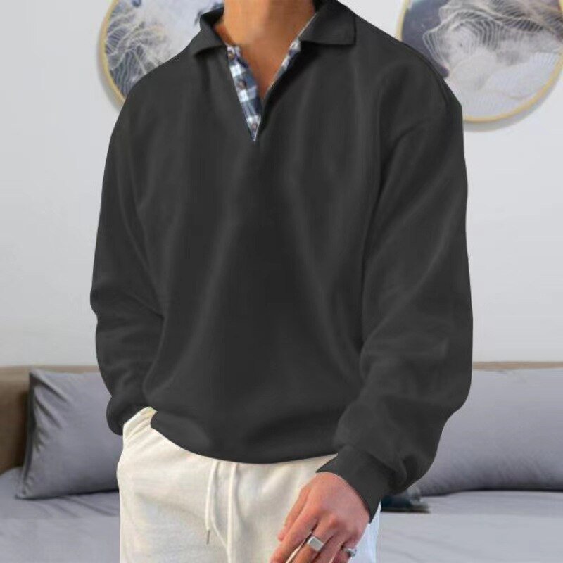 Lett sommergenser for menn. Stilfull og komfortabel langermet pullover for varme dager.