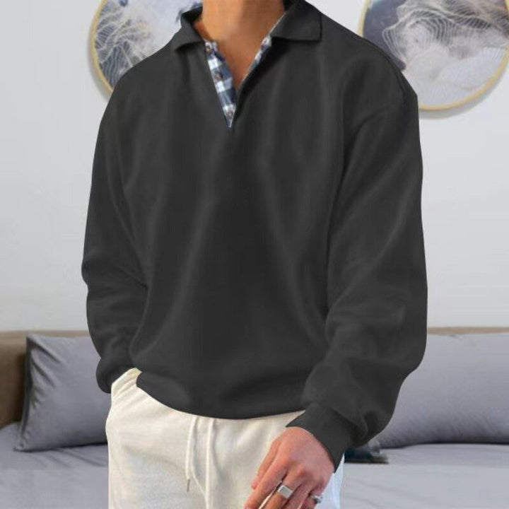 Lett sommergenser for menn. Stilfull og komfortabel langermet pullover for varme dager.