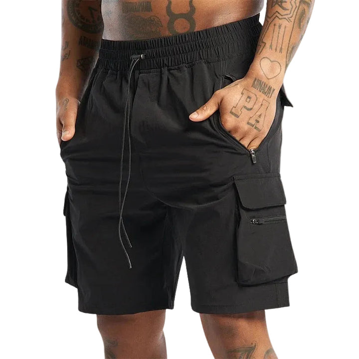 Herreshorts med overdimensjonerte lommer i avslappet passform, perfekt for fritid.
