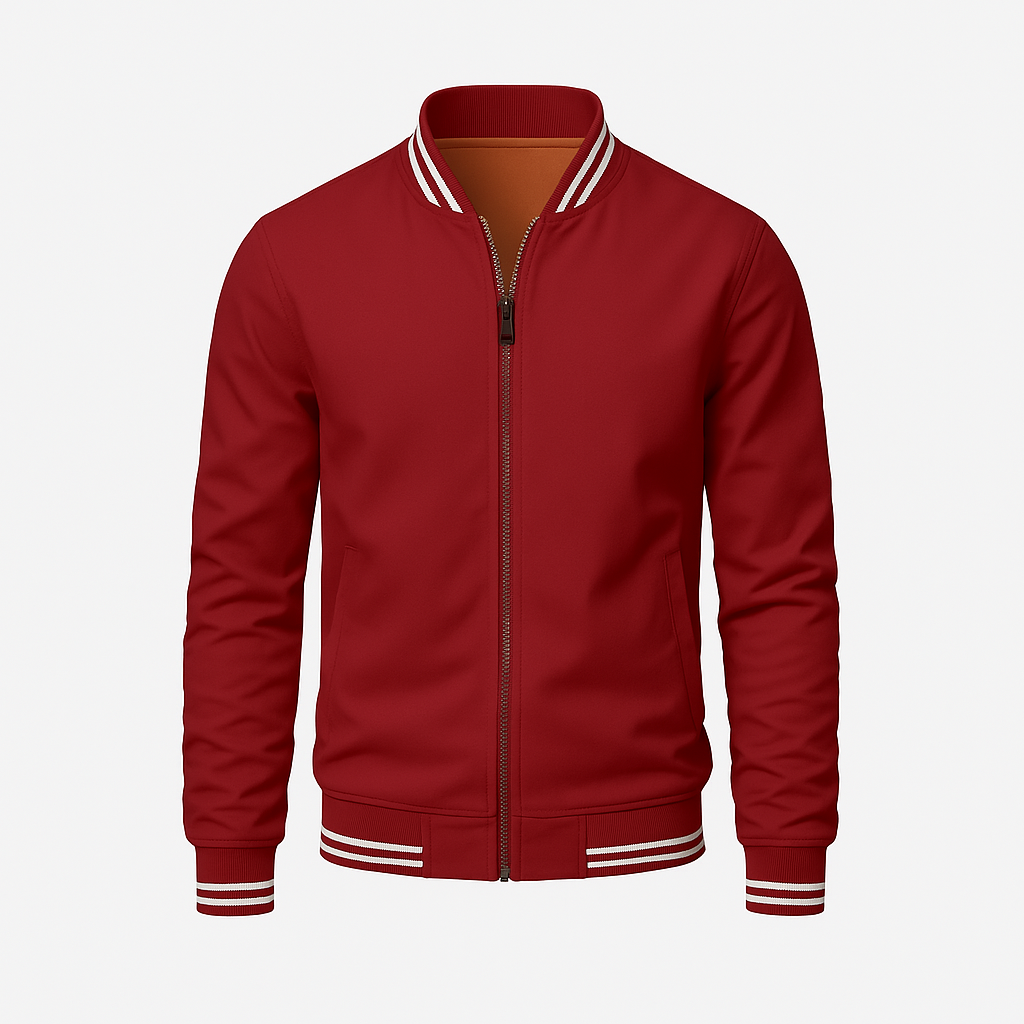 Moderne herre vårjakke i sporty design. Lett og komfortabel for overgangsvær og fritid.