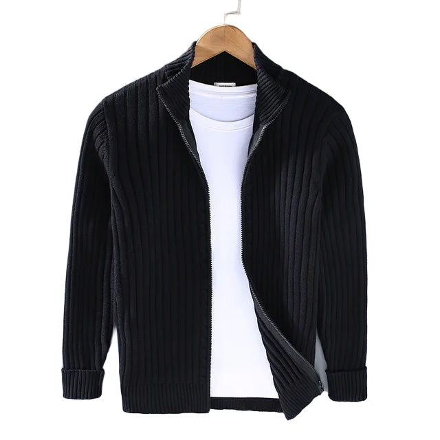 Moteriktig herre strikkegenser i urban stil for høst og vinter, perfekt for casual hverdagsbruk.