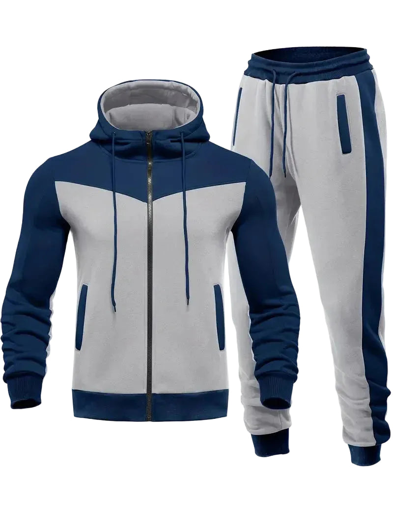 Herre 2-delt treningsdress for optimal komfort og bevegelsesfrihet under trening og fritid.