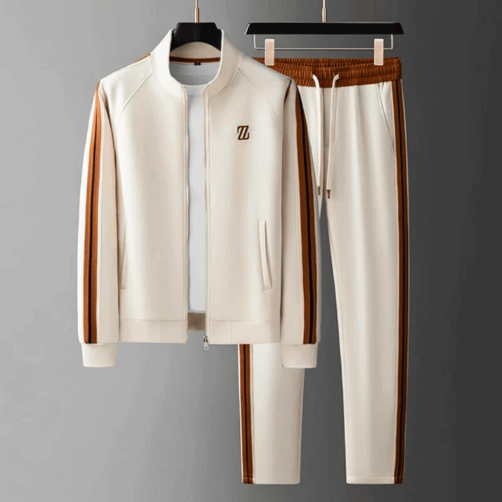 Komfortabel joggedress for menn, myk og pustende for optimal bevegelsesfrihet.