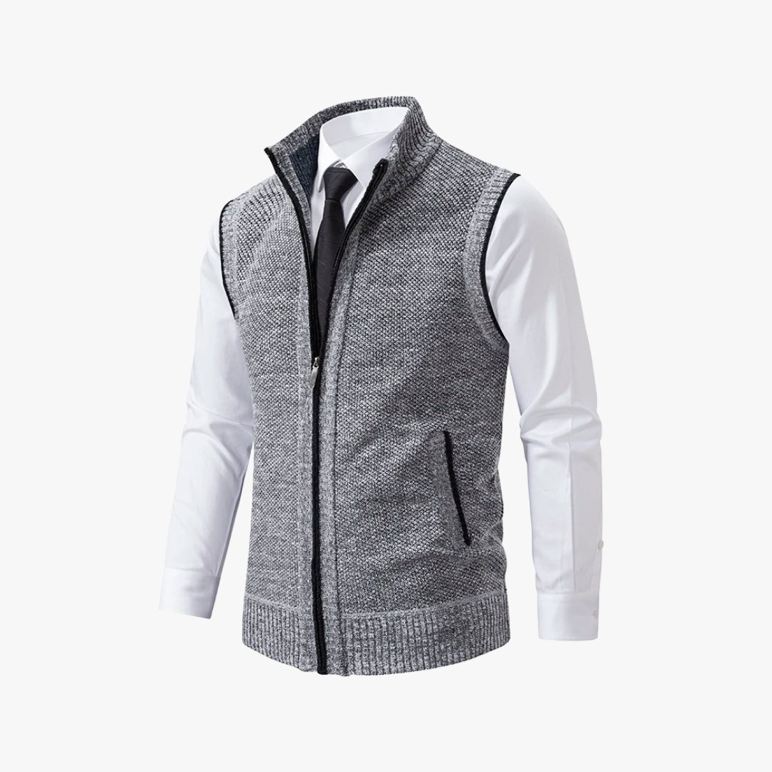 Elegant herrevest i tidløst design, ideell for formelle anledninger og sofistikert mote.