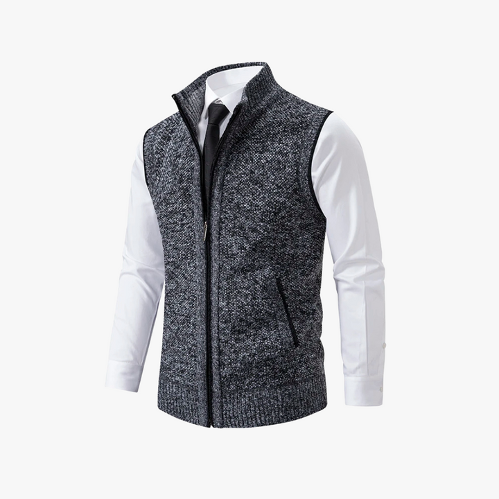 Smart casual herrevest, komfortabel for hverdagsbruk og en uformell, men stilfull look.