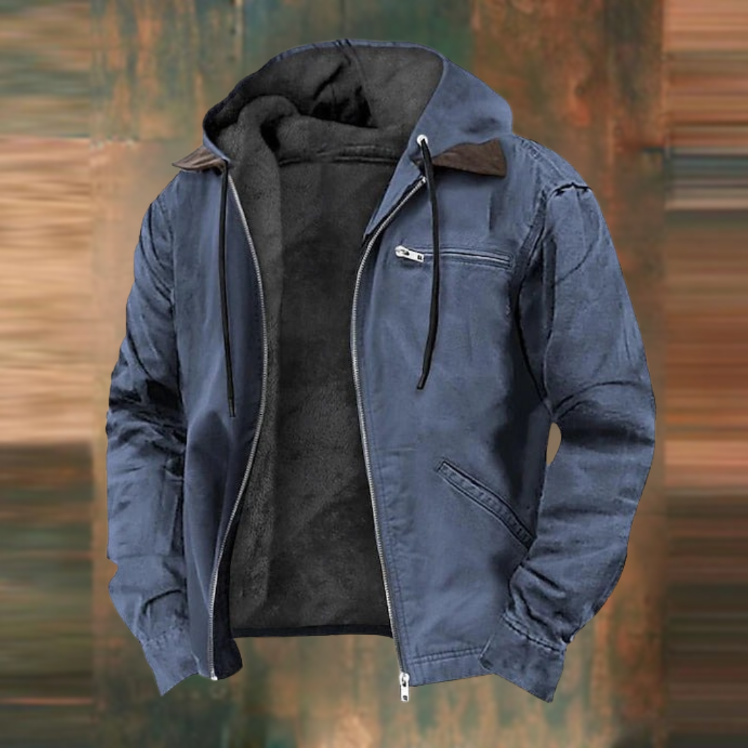 Trendy herre bomberjakke for vinteren. Gir effektiv kuldebeskyttelse med sitt isolerte design.