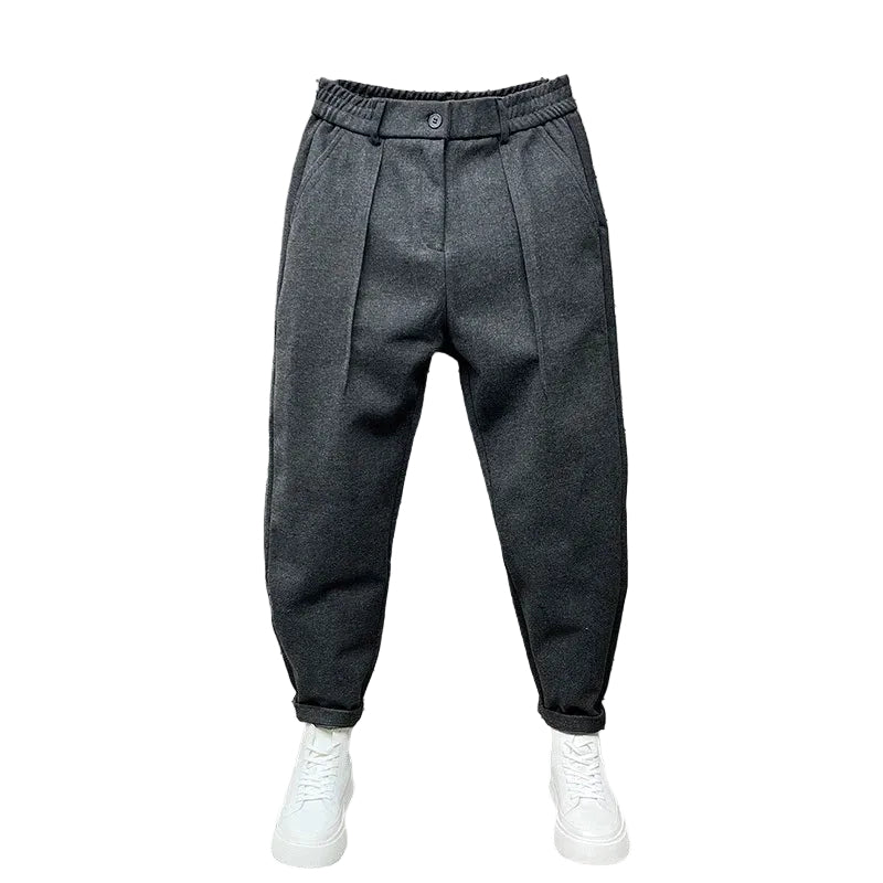 Stilige melange herrebukser for menn, komfortable og allsidige for hverdagsbruk. Smart casual.