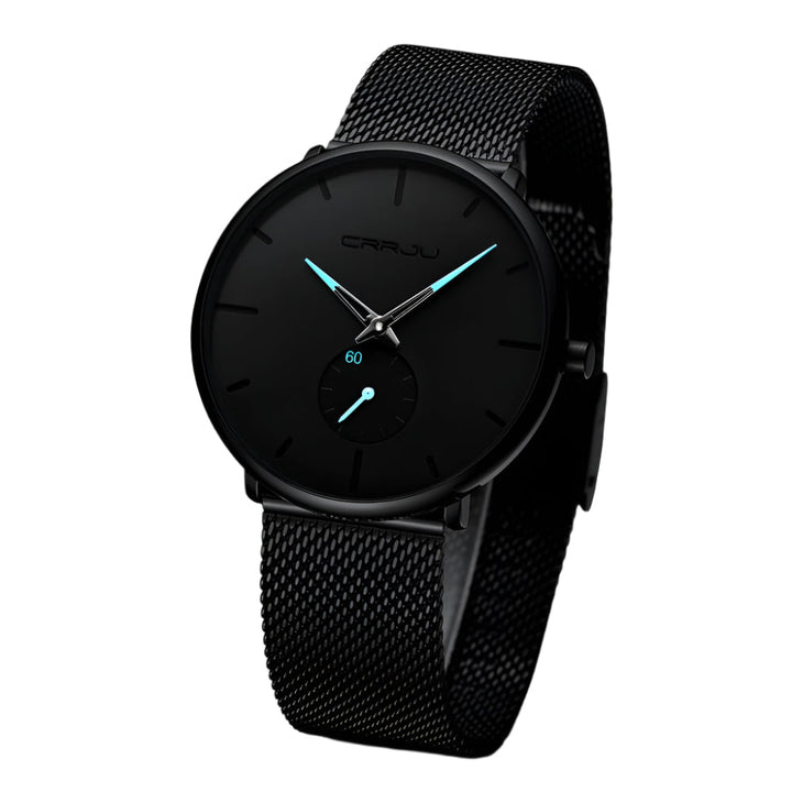 Elegant herreklokke med minimalistisk design. Tidløst armbåndsur for moderne menn.