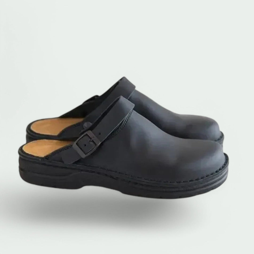 Elegante herresandaler med åpen hæl, allsidig fottøy for menn; stil og komfort vår/sommer.