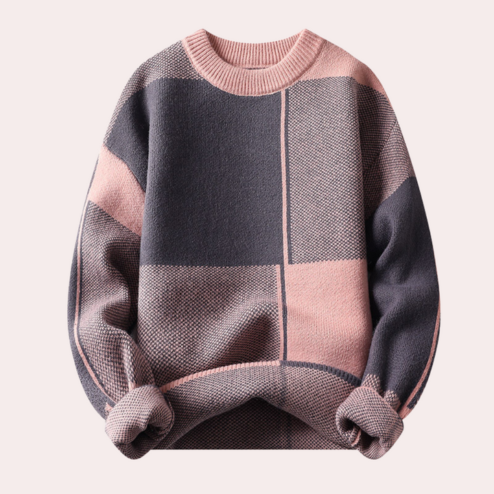 Myk herresweater som gir varm komfort. Trendy genser for menn, ideell som høstgenser og vintergenser.