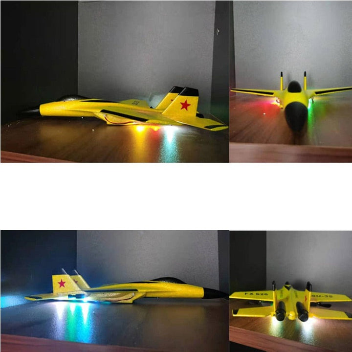 Lett å lære RC jagerfly for barn. Robust EPP-materiale sikrer stabil flyvning for utendørs moro og lek.