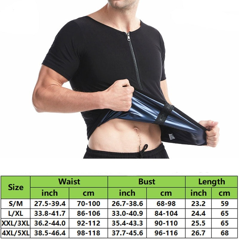 Effektiv slankevest med glidelås for unisex trening. Øker svetteproduksjon, fremmer fettforbrenning for alle sesonger.