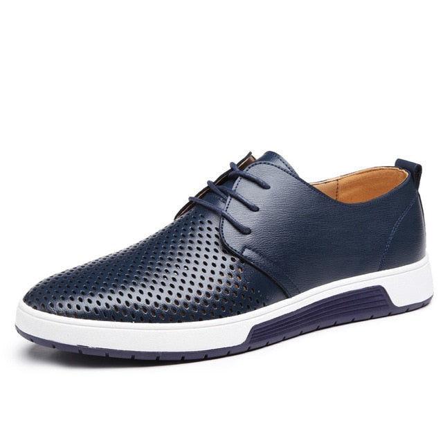 Brune skinn Oxford sko for herrer med elegant brogue-detalj, tidløst design.