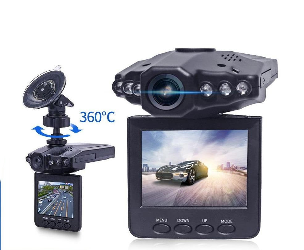 Full HD 1080P dashcam med nattesyn for bil, monteringsklar for økt kjøresikkerhet.