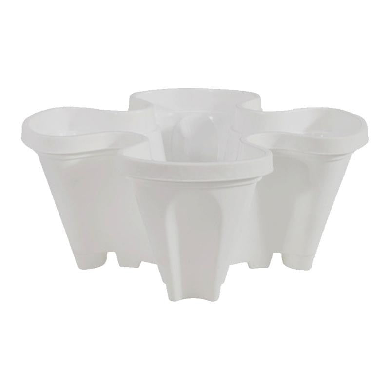 Dyrk dine egne jordbær i stabelbar vertikal hage. Slitesterke plastpotter for utendørs bruk.