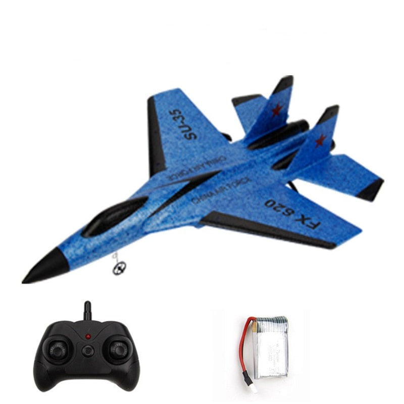 Kult RC jagerfly designet for barn. Robust og stabil EPP-glider, ideell som nybegynner fjernkontroll-fly.