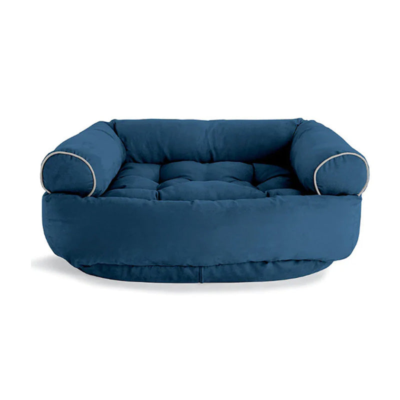 Beroligende hundesofa med myk polstring og ortopedisk støtte, en trygg og komfortabel dyreseng for hunden din.