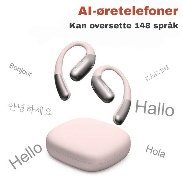 Ergonomiske ClearTalk Pro Bluetooth hodetelefoner, unisex design for optimal passform og komfort.