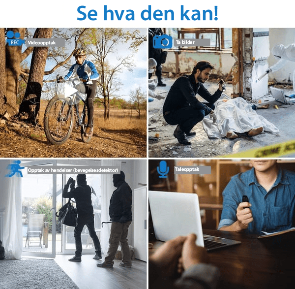 SafeSight 1080P minikamera med bevegelsessensor for automatisk sikkerhetsopptak.
